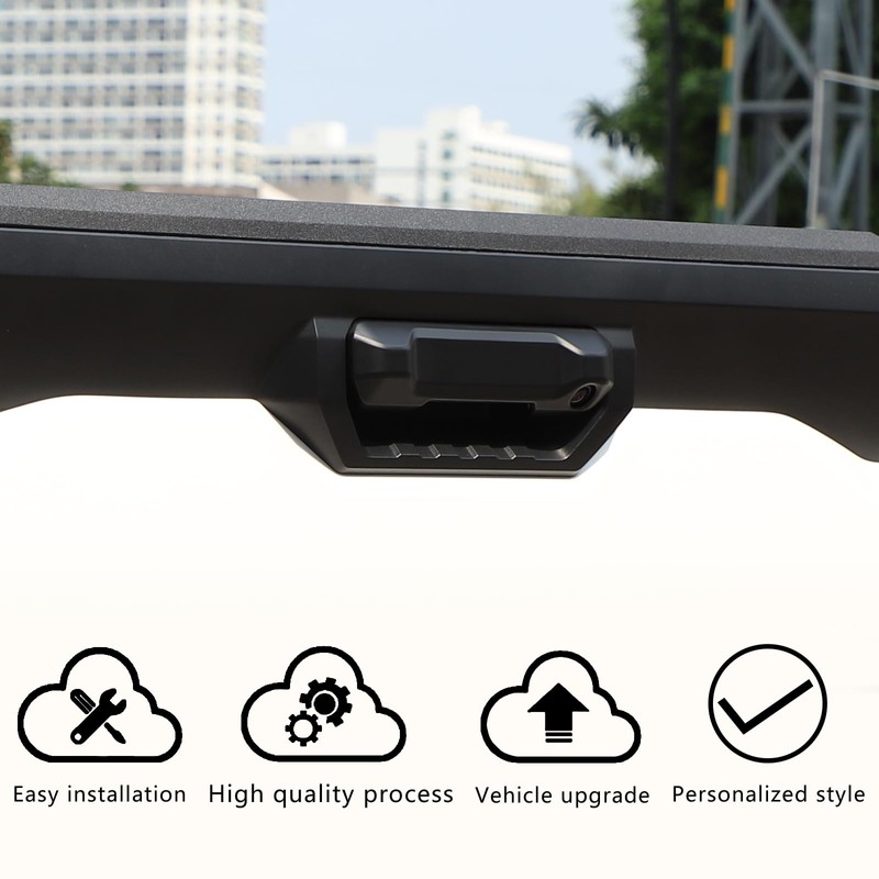 Car Tailgate Handle Cover Trim Compatible with Toyot@ Tundra 2022-2024