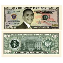 Barack Obama 2009 Inaugural Commemorative Dollar Bill