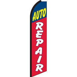 Auto Repair Swooper Feather Flag Only