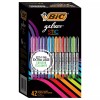 BIC Gelocity Smooth Gel Pens 42 Count Assorted Colors 0.7mm