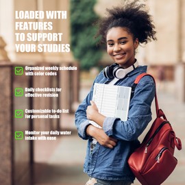 School Revision Supplies, Study Essentials, BIROYAL A4 Study & Revision Planner Pad 50 Sheet | Weekly Hourly Planner Pad, Revision Essentials 210x280mm