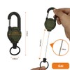 Zntezed Heavy Duty Retractable Keychain, Carabiner Badge Holder, Tactical ID