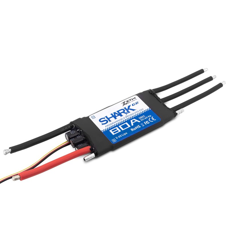 Waterproof Amplifier ZTW Shark 80A/100A ESC G2 Built-in Adjustable Switching