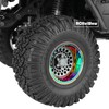 RCHuiWow RC 1.9 Beadlock Wheels Rainbow Wheels for 1/10 Axia1