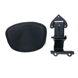 Cavalry Fully Adjustable Driver's Backrest for 08+ Yamaha Raider - Contoured, Black, Motorcycle Seat