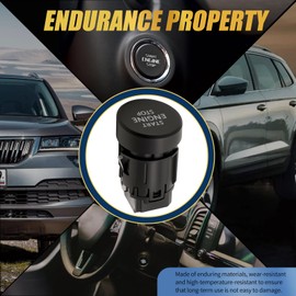 JUUDDENPARTS 3V0905217A Engine Start Stop Button, Replacement for Skoda Karoq 2018-2021, Replacement for Skoda Scala 2019-2021, Replaces 3V0905217 5ED905217 3V0 905 217 A