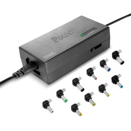 Eaxus Universal Netzteil - Ladekabel für Laptop/Notebook & Weitere Geräte - 12-24 Volt, 96 Watt, mit 10 Aufsätzen