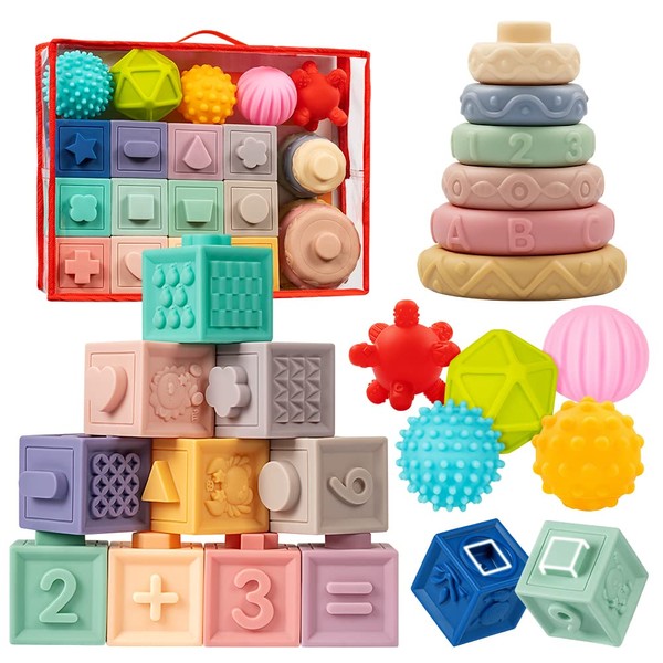 Jyusmile Baby Toys 6-12 Months, Montessori Toys for Babies 6-12
