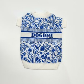 Everything Chic Designer Dog Clothes Sweater Shirt Outfit Small XS Teacup Cute Dogs Puppies French Bulldog Dachshund Chihuahua Cats Maltese Boy Girl (X-Small, Dogior)