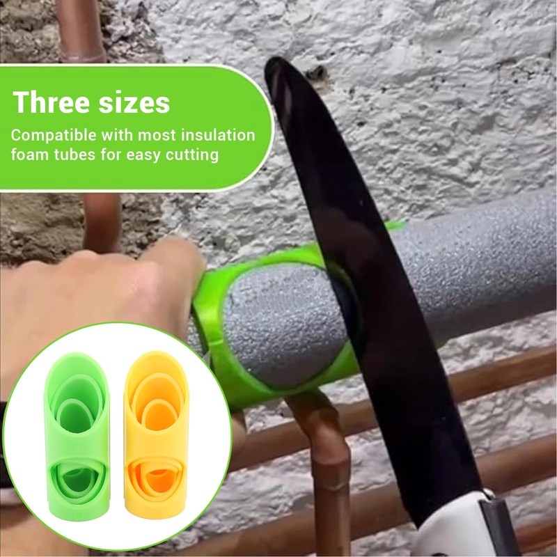 6PCS High Efficient Foam Pipe Cutter Tool Plastic Pipe Insulation