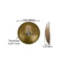 Tiazza 10Pcs Radial Brass Backplate Washers Classical Furniture Decoration Gasket