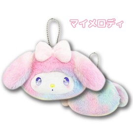 Hatayama Shoji 63202548 Mini Face Pouch, Rainbow My Melody H 3.1 x W 4.3 x D 1.2 inches (8 x 11 x 3 cm)