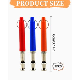 MYGLOAR Dog Whistle 3 Pieces, Dog Whistle Loud and Far-Reaching, Dog Whistle High Frequency Silent, Dog Whistle Recall Dog Whistle, Stop Barking and Train Your Dog