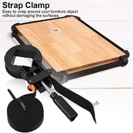 Adjustable Corner Clamp Band Strap, Frame Tensioner, 4 Jaws Picture Frame Holder, 90 Degrees, Quick Adjustable Band Strap Clamp £¬ for Photo Frame, Drawer