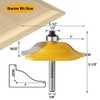 WSOOX 3 PCS Router Bit Set, Raised Panel Cabinet Door