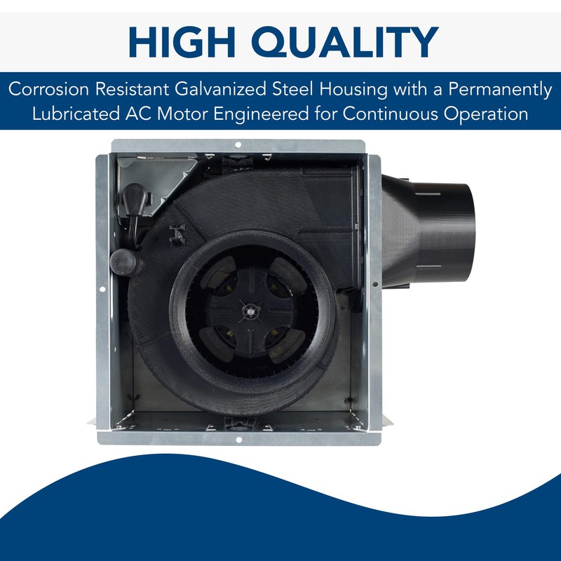 Broan-NuTone A110 Ventilation Fan with Roomside Installation, 110 CFM, 3.0