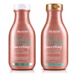 Beaver Kit Shampoo  Acondicionador Keratina Alisante 350ml                                                                                            