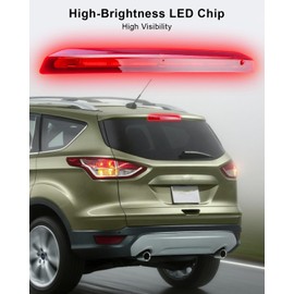 High Mount Stop LED Lamp Fit for Ford Escape 2013-2019 Rear Center Third Brake Light, Replacement CJ5Z-13A613-B CJ5413A601AC CJ5413A601AD