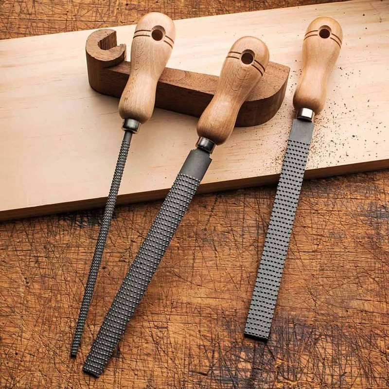 Kings County Tools Set of Three 8" Woodworking Rasps |