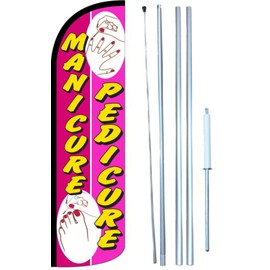 Manicure-Pedicure Swooper Windless Flag Kit (full sleeve flag)