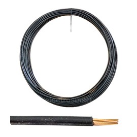 electrosmart 12V 24V 2mm² 25 Amps Single Core Copper Automotive Auto Car Marine Stranded Thin Wall Cable/Wire Red or Black (Black, 5m)