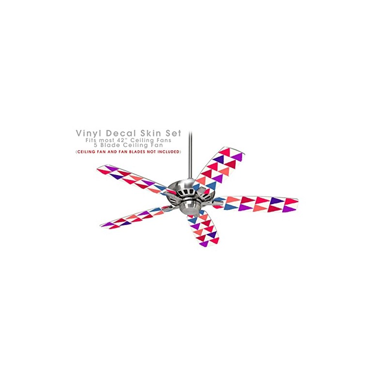 Triangles Berries - Ceiling Fan Skin Kit fits most 42