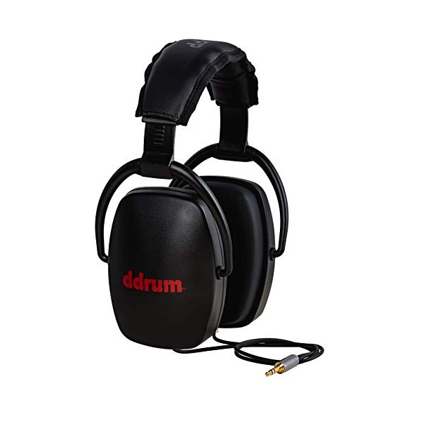 DDrum DDSCH BLK Studio Class Recording Isolation Headphones for Drummers