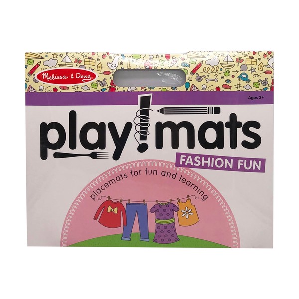 Melissa & Doug Playmats - Fashion Fun , White