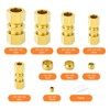 GASHER 67pcs Brass Compression Tube Pipe Fittings Assortment Kit, 1/8"1/4"3/8"1/2"5/8"