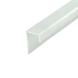 Outwater Aluminum J Channel Fits Material 1/2 Inch Thick Mill Finish Aluminum Cap Moulding 48 Inch Length (Pack of 3)