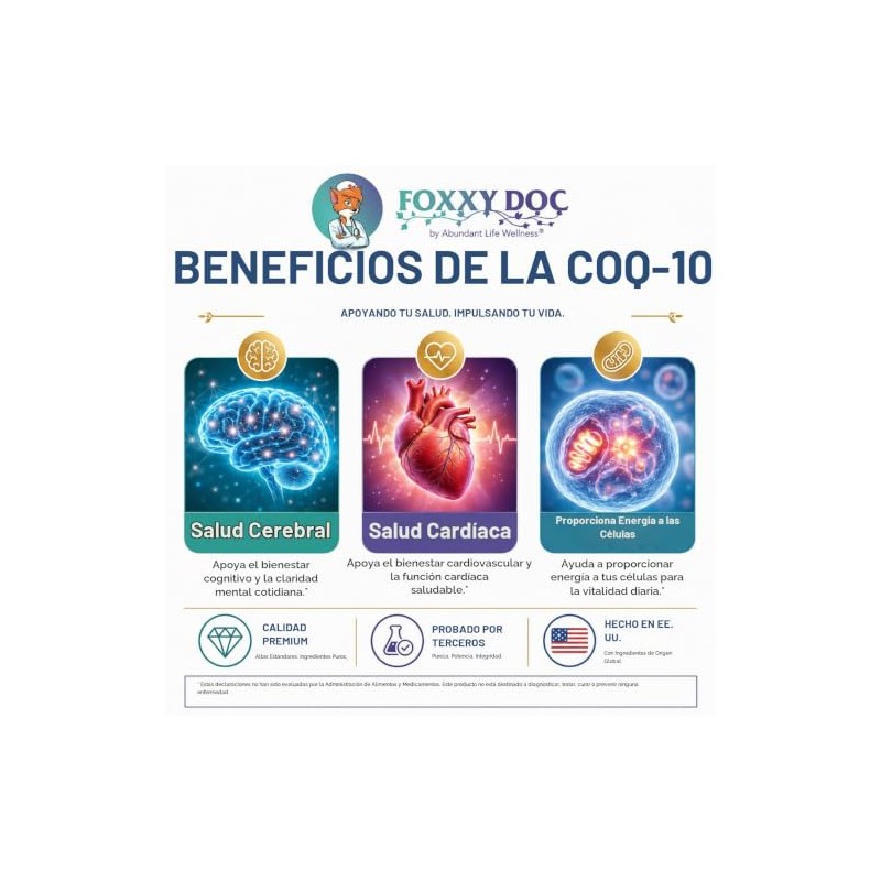 Foxxy Doc CoQ10 - Coenzima Q10 - 200 mg -