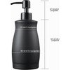 Dispensador de Jabón Negro Mate de Acero Inoxidable 304 para