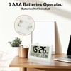 Lafocuse 10 Inch White Digital Clock Battery Operated Large Display