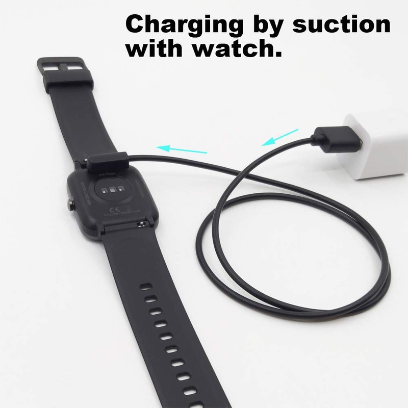 smaate Smart Watch Charger Cables Compatible with Nerunsa P66D 1.85”