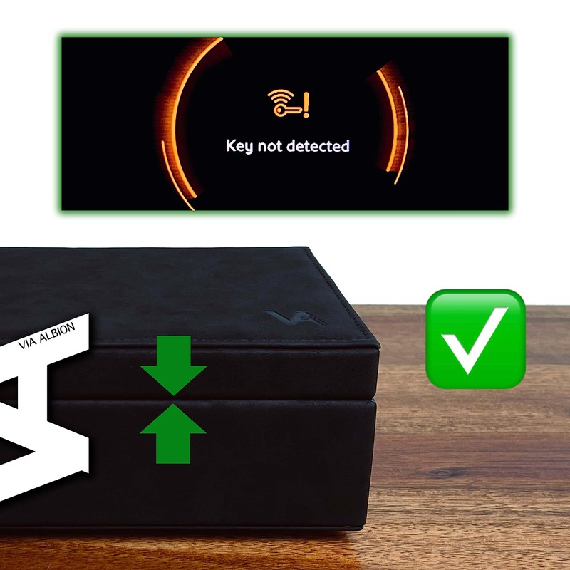 VIA ALBION® Anti-Theft Faraday Box & Pouch for Car Keys