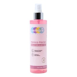 Tónico Facial Rosas Con Aloe Vera Vemare Refrescante 250 Ml
