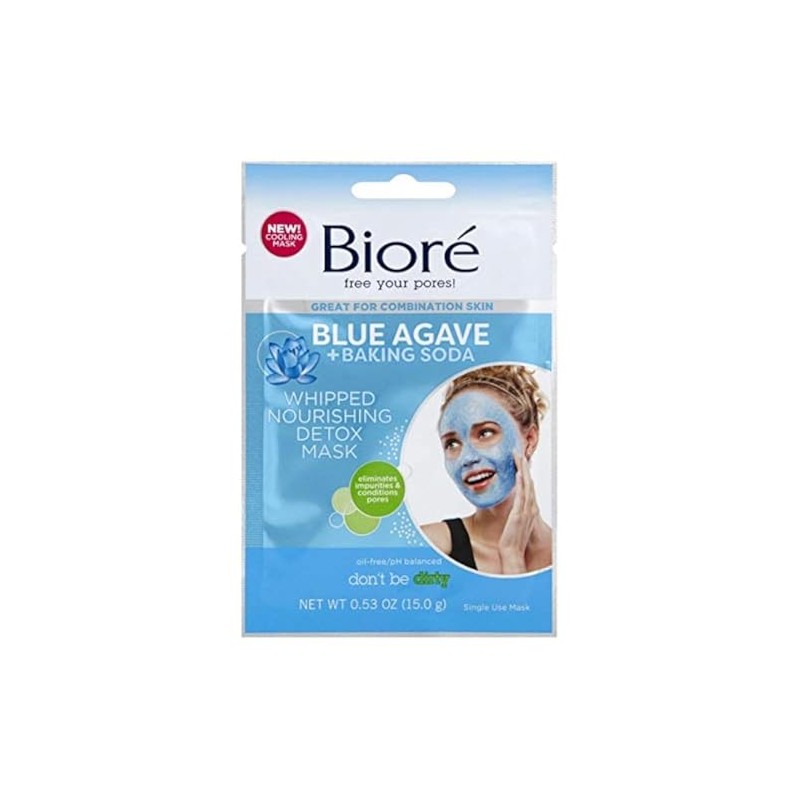 Biore Blue Agave + Baking Soda Mask Detox, 1 Ea,
