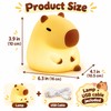 Cartoon Capybara LED Night Light with Yellow Glow for Bedside