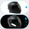 HJZHII 10PCS Black Reflective Tape, Motorcycle Helmet Decals Reflective Stickers