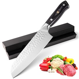 10MOONS Cuchillo Chef, Cuchillo de Cocina de Acero Inoxidable Con alto Contenido de Carbono, Cuchillos Japoneses con Hoja Afilada(30.5cm)