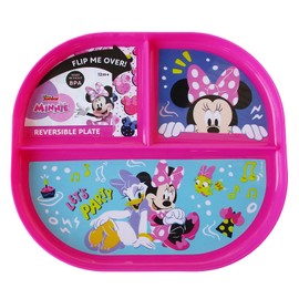 Show-Offs Reversible Character BPA Free Plate - 8 x 7 Inches (Minnie), Medium