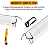 eatelle Shower Door Bottom Seal with Drip Rail for 1/4"
