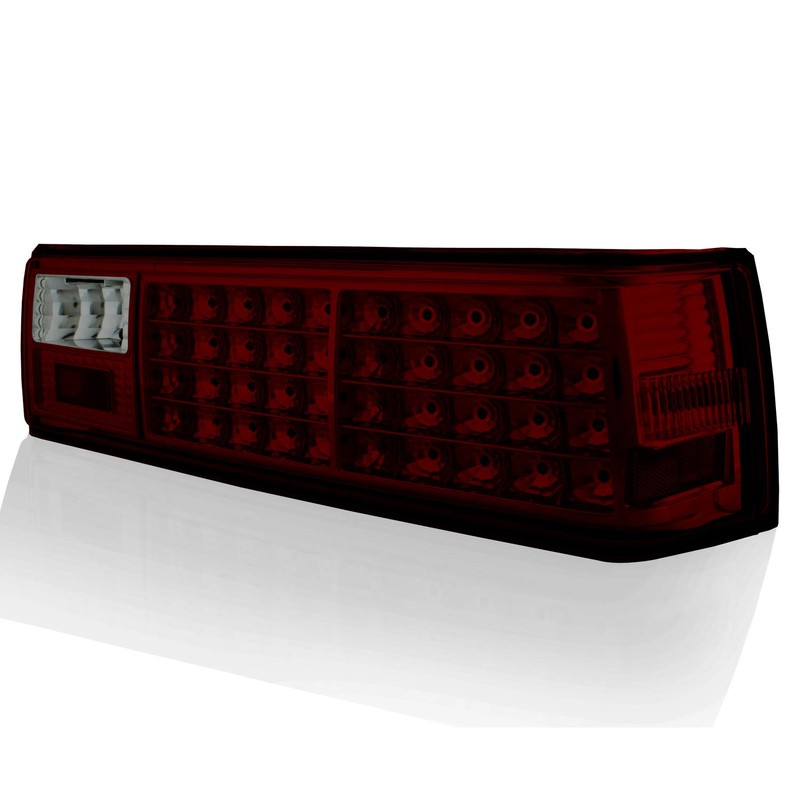 For 1987-1993 Mustang GT LX SVT Cobra Red Smoked Full