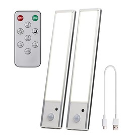 Vorsprung® Under Cabinet Lights, 2 Pack of 6000k Dimmable,Wireless Closet Lights with Remote Control for Kitchen,Stairs,Pantry,Cupboard (Energy Class A) [Energy Class A]