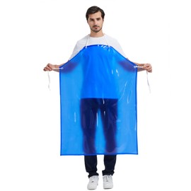 Nanxson Waterproof Work Apron Bib Apron Meat Apron Butcher Apron for Pet Bathing Garden CFS0007, Thin Blue