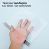 20 Pack Race Bib Display Vinyl Protector Sheets, Clear Race