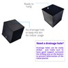 LaLaGreen Wall Planter - 6 Pack, 4 Inch Square Metal