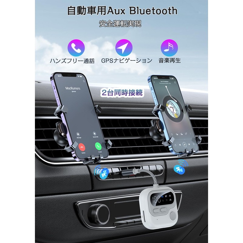 Bluetooth 5.4 Transmitter & Receiver, Equipped with OLED Display, Supports