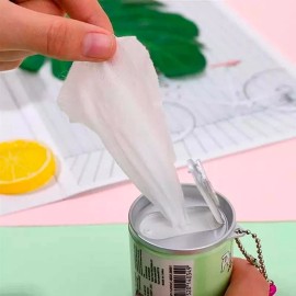 WET WIPES 60 Toallitas Humedas Portatil Vaso Cafe Kawai Desmaquillante
