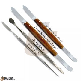 Medentra Dental Stock Fahen Knife Graver Carver Lecron Wax Modelling Kit Denture Tools